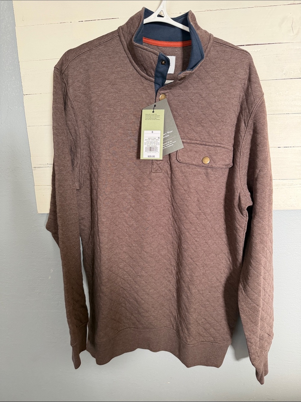 Men's Quilted Quarter Snap Long Sleeve